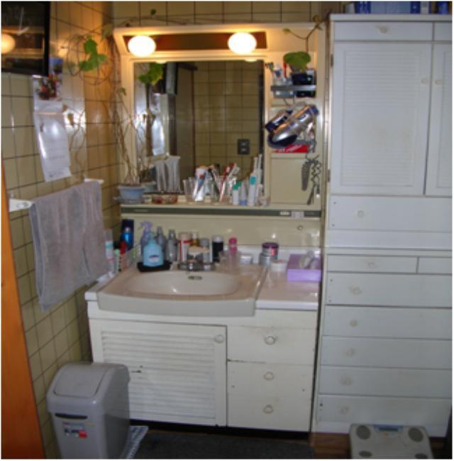 栃木小山 洗面台施工前